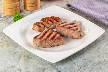 Gourmet Grilled tuna fish steak