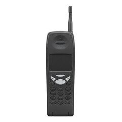 Vintage black mobile phone from the 90s