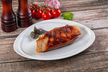 Roasted duck breast fillet meat