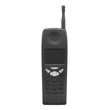 Vintage black mobile phone from the 90s
