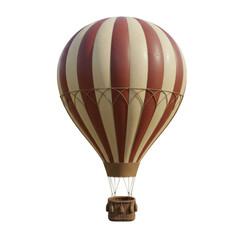 Isolated Hot Air Balloon Vintage Travel High Fly Transparent Background