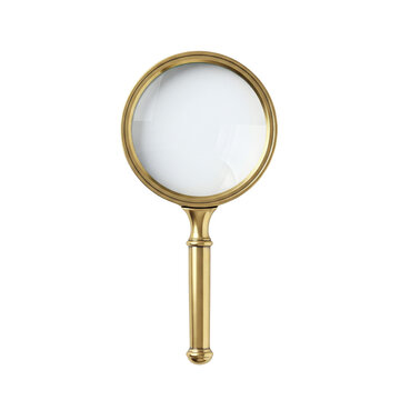 Vintage brass magnifying glass
