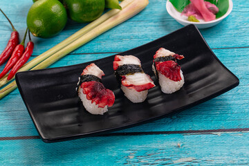 Japanese cuisine - sushi with octopus