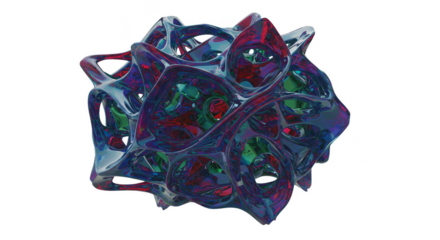 Iridescent Abstract Shape Illustration Geometric Art Pattern Texture