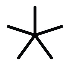 Simple outline asterisk icon for notes, marks, and highlights