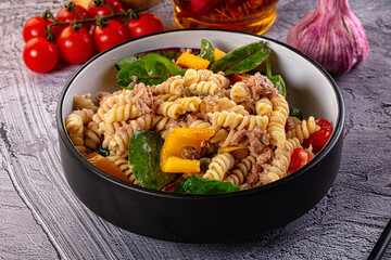 Italian pasta salad with tuna