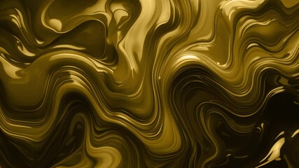Abstract background of marble melting and moving in waves with shiny gold color gradients - Powered by Adobe