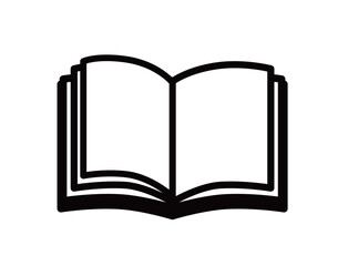 school icon 03C-2b : book, open, blank, paper, page,Stationery, School,