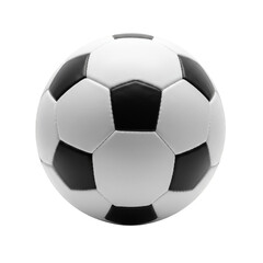 Fototapeta premium Isolated 3D Soccer Ball Game Sport White Black Round Detailed Render