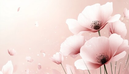 Delicate Watercolor Wildflowers in Soft Pastel Colors on a Gentle Background for Elegant Designs