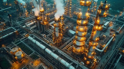 Aerial View of an Industrial Complex