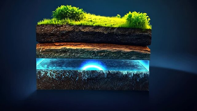 Earth layers visual representation