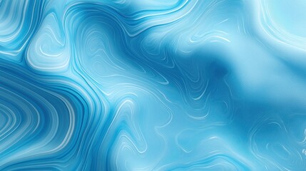 Fototapeta premium Abstract blue fluid ripple pattern with smooth flowing lines and water surface inspired texture creating calming and dynamic visual effect in various shades of blue
