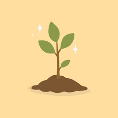 design about newly planted trees