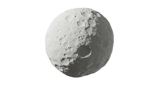 Isolated Gray Moon Planet Outer Space Cosmic Lunar Surface Landscape