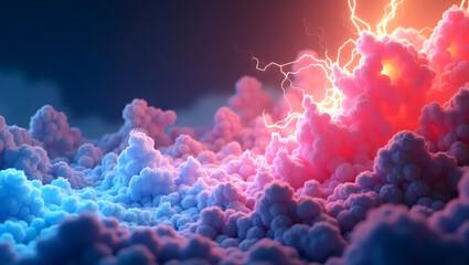 Colorful Abstract Fluid Wave Background – Vibrant 3D Ink Splash in Blue, Pink, and Purple Tones