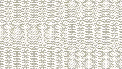 Seamless geometric pattern featuring repeating hexagons and circles on a light background texture