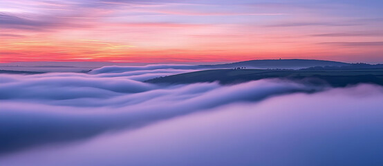 sunrise in the mountains