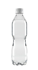 Fototapeta premium Isolated Transparent Bottle Clear Plastic Water Bottle Mockup Design