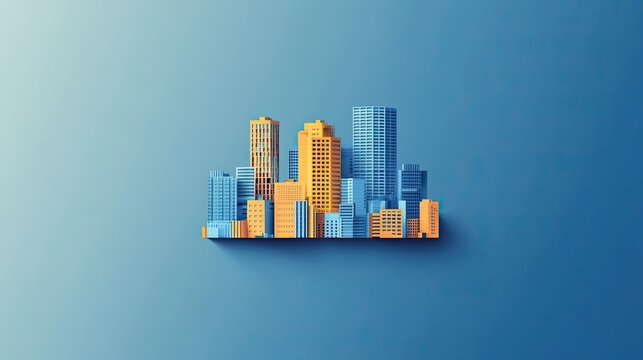 Modern construction building logo design for corporate branding and architecture firms. 