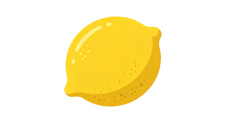 Isolated Yellow Lemon Illustration Fresh Citrus Fruit with Transparent BG