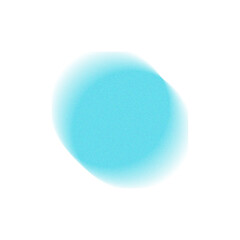 Abstract blurred blue gradient circle shape noise texture design element