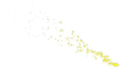 Sparkles stars overlay effect on transparent background design element