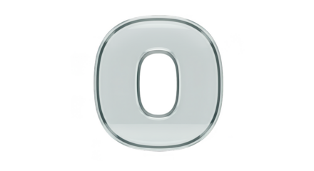 Isolated Transparent Letter O Alphabet Font Graphic Design