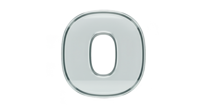 Isolated Transparent Letter O Alphabet Font Graphic Design