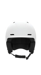 Naklejka premium Isolated White Skiing Snowboarding Helmet Protection Gear On Transparent