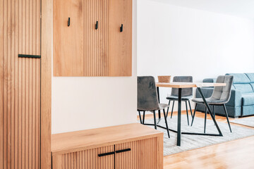 Apartment for rent concept, modern interior with new furniture ready for lease