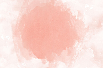 Fototapeta premium Warm Peach Orange Watercolor Background Featuring A Soft, Circular Gradient In The Center - Abstract Canvas, Decorative Wallpaper, Wedding Cards, Social Media Template, Web Design, Digital Artwork