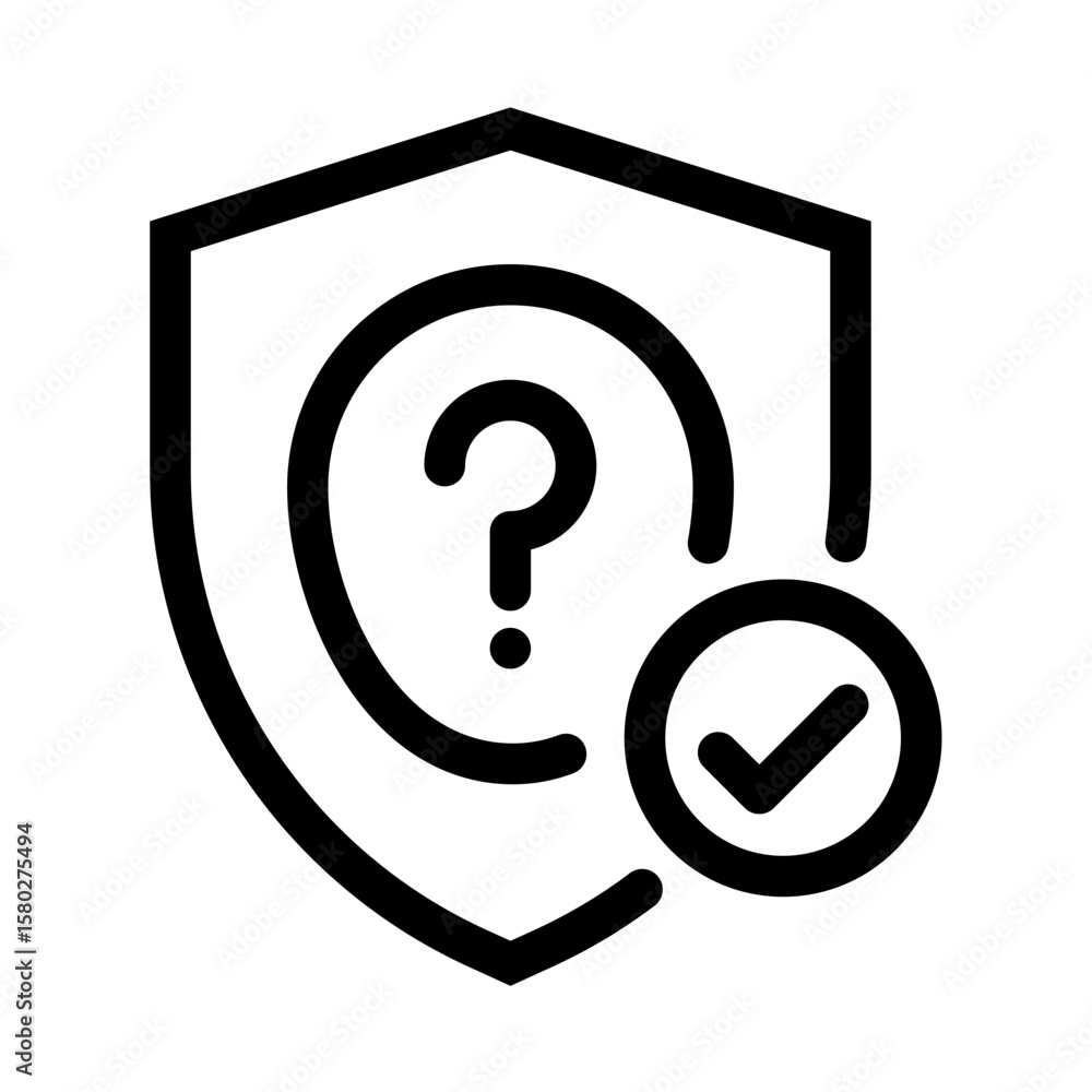 Wall mural user privacy icon. cybersecurity icon. vector icon with editable stroke. isolated on transparent bac