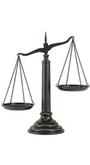 Realistic 3D Rendering Balance of Justice Scale Law and Symbol