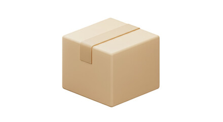 Obraz premium Realistic Cardboard Box Package Delivery Isolated Object Transparent