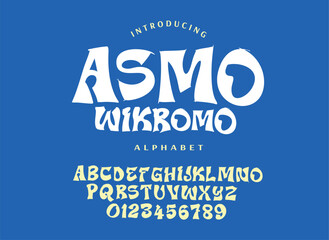 70s retro groovy alphabet letters font and number. Typography decorative fonts vintage concept. Inspirational slogan print with hippie symbols for graphic tee t shirt logo. vector illustration