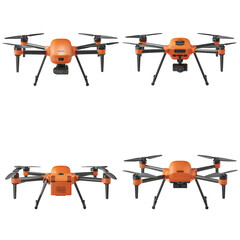 Realistic Clean Professional crop surveillance dron PNG cutout, digital artwork, ideal for marketing materials and graphic design, premium resource, branding, content creation