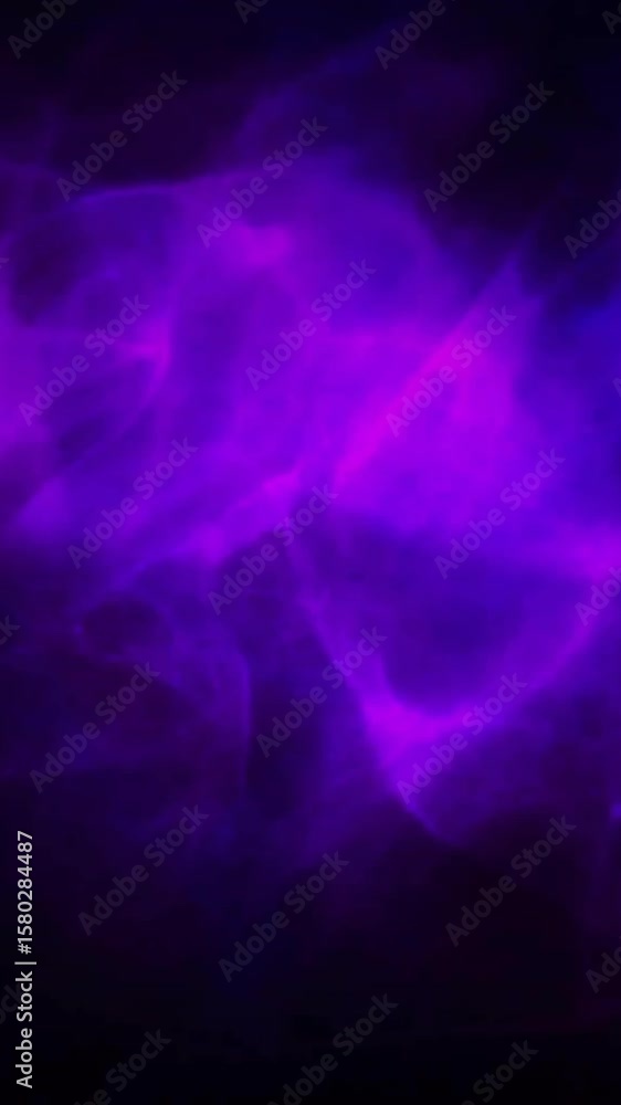 Poster animation of glowing light trails moving on seamless loop