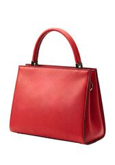 Naklejka premium Elegant Red Shiny Handbag Fashion Accessory Style on Transparent Background