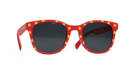 Sunglasses Red Star Accessory Summer Style Transparent Background