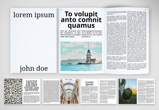 Contemporary Travel & Culture Magazine Template