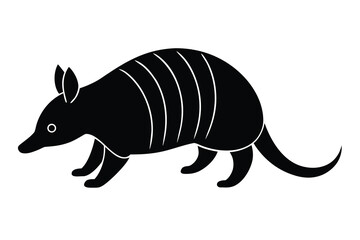 armadillo walking vector icon