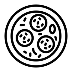 This Meatball soup icon is suitable for Indonesian culture, etc.