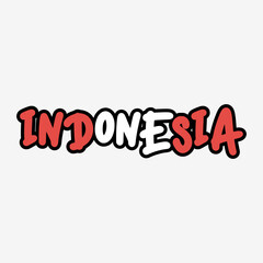 Indonesia lettering typography