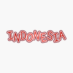Indonesia lettering typography