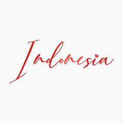 Indonesia lettering typography