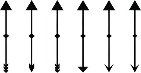 Arrow symbol collection in colorful vector design for web and business use