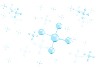Science background with molecule or atom, Abstract structure for Science or medical background
