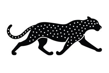 cheetah running vector icon © Shilpy
