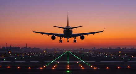 A Commercial Flight Arriving at Its Destination.